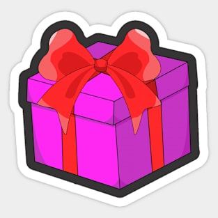 pink gift Sticker